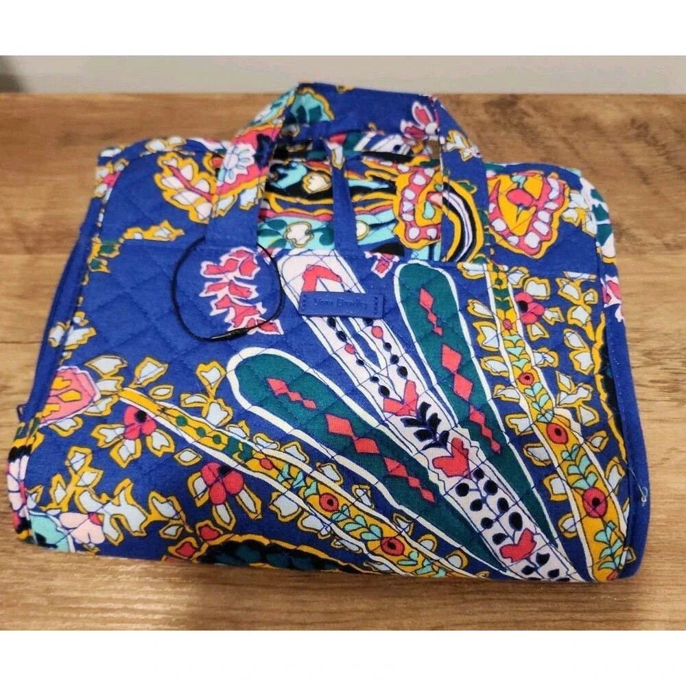 New VERA BRADLEY ROMANTIC PAISLEY ICONIC HANGING TRAVEL BEAUTIFUL ORGANIZER